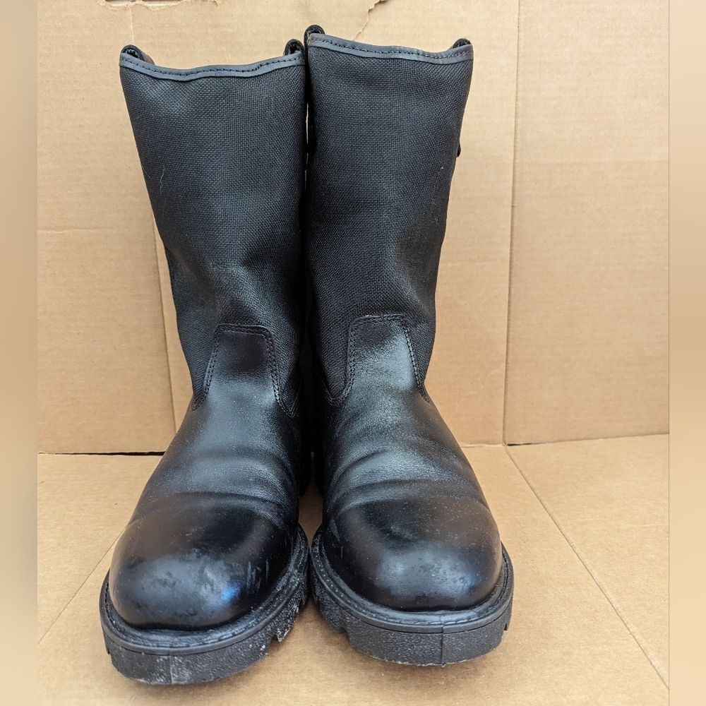 Rocky Warden Pull-On Wellington Black Work Western Boots Mens Size 11 MW - Picture 3 of 9